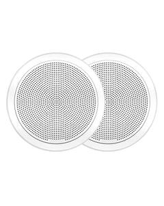Fusion FM-F65RW 6.5" Flush Mount Round Marine Speakers 120W - White