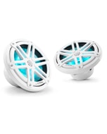 JL Audio M3 Marine Speakers - 7.7" - RGB LED - White Sport