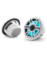 JL Audio M6 Marine Speakers - 7.7" - RGB LED - White Sport