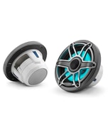 JL Audio M6 Marine Speakers - 6.5" - RGB LED - Titanium Sport