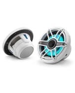JL Audio M6 Marine Speakers - 6.5" - RGB LED - White Sport