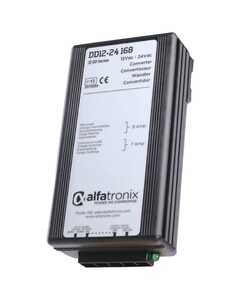 Alfatronix DD Series 12-24VDC IP65 Voltage Converter - 168W (7A)