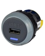 Alfatronix PV65R-A IP65 Single USB A Charger - Rear Fit