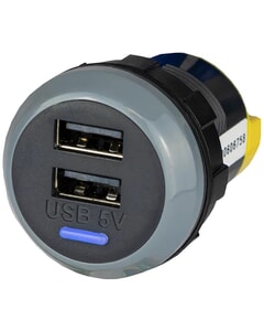 Alfatronix PV65R-AA IP65 Double USB A Charger - Rear Fit