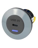 Alfatronix PV65R-CFF IP65 Single USB C Charger - Front Fit