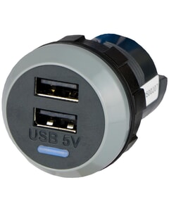 Alfatronix IP65 Powerverter Double USB Outlet - Rear Fit - 2 x 1.5A