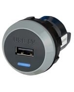 Alfatronix IP65 Powerverter Single USB Outlet - Rear Fit - 2.1A