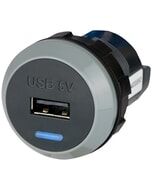 Alfatronix IP65 Powerverter Single USB Outlet - Rear Fit - 2.1A