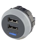 Alfatronix Powerverter Double USB Power Outlet - Rear Fit - 2 x 1.5A