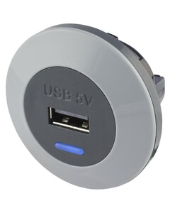 Alfatronix Powerverter Single USB Power Outlet - Front Fit - 2.1A