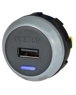 Alfatronix PVPWP-A Slimline IP65 Single USB A Charger - Rear Fit