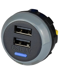 Alfatronix PVPWP-AA Slimline IP65 Double USB A Charger - Rear Fit