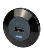 Alfatronix PVPro-AFF Single USB A Charger - Front Fit - Black