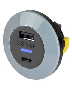 Alfatronix PVPWP-ACFF IP65 Slimline USB A & C Charger - Front Fit
