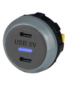 Alfatronix PVPWP-CC Slimline IP65 Double USB C Charger - Rear Fit