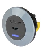 Alfatronix PVPWP-CFF Slimline IP65 USB C Charger - Front Fit