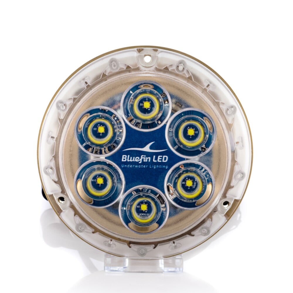 Bluefin LED Aluminium Piranha P6 SM Dual Colour Light - White/Blue