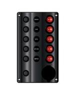 Osculati Wave Electric Control Panel - 5 Way + 12V Socket