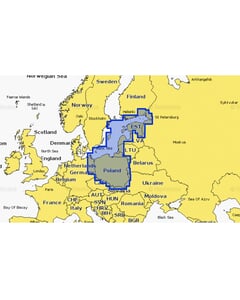 Navionics Platinum+ Large Chart: 16P+ - South Baltic - SD-Card