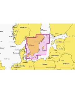 Navionics Platinum+ Large Chart: 17P+ - Sweden South - SD-Card