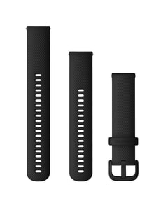 Garmin Silicone 20mm Quick Release Watch Bands - Black