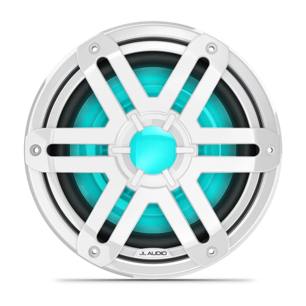 JL Audio M200 Marine Subwoofer - 10" - RGB LED - White Sport