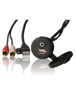 Fusion MS-CBUSB3.5 Panel Mount USB & 3.5mm Auxillay Input Connector