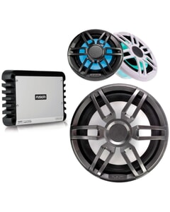 Fusion XS Sport 6.5" LED Speaker, Amplifier, & Subwoofer Pack
