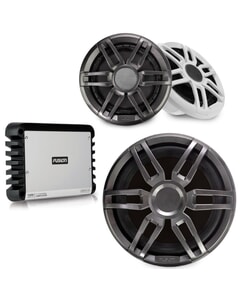 Fusion XS Sport 7.7" Speaker, Amplifier, & Subwoofer Pack (No LED)