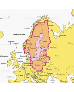 Navionics+ Chart: 44XG - Baltic Sea - Compact Flash