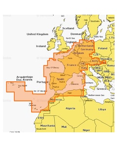 Navionics+ Chart: 46XG - Central & West Europe - SD-Card