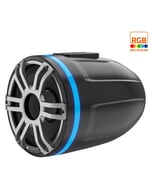Hertz 400W 8" HTX RGB LED Marine Tower Flat Speakers - Sports Grey