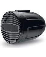 Hertz 200W 8" HTX RGB LED Marine Tower Flat Speakers - Total Black