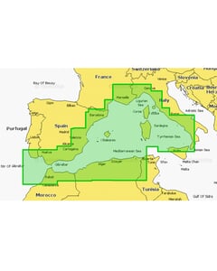Navionics Platinum+ Large Chart: 32P+ - Mediterranean West - SD-Card