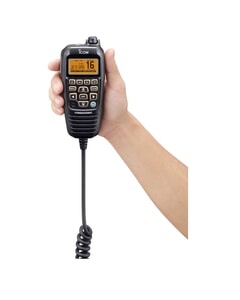 Icom HM195B Command Mic Black - Orange LCD for M506/GE and M400BB