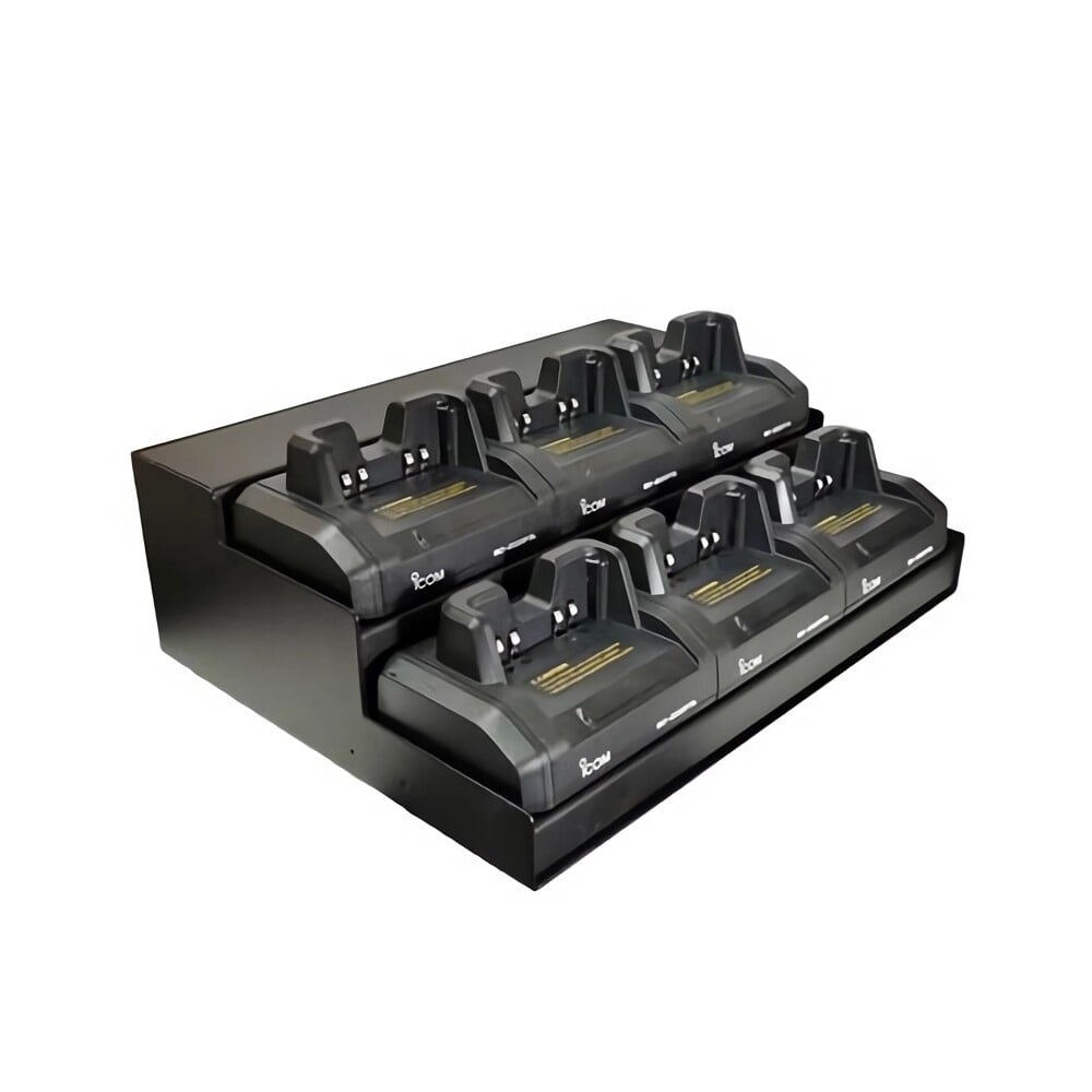 Icom UK 6 Way Charger with BC210 for M73
