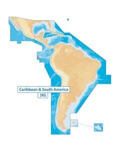 Navionics+ Chart: 3XG - Caribbean & South America - SD-Card