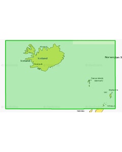 Navionics Platinum+ Chart: 416 - Iceland to Faroe I. - SD-Card