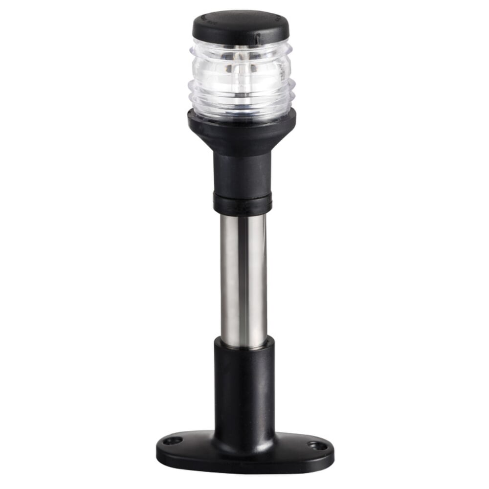 Osculati Compact Stainless Steel Halogen Light Pole - 20cm 360° White