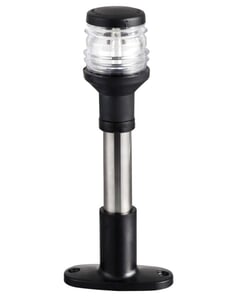 Osculati Compact Stainless Steel Halogen Light Pole - 20cm 360° White
