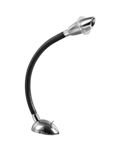 Osculati Black Leather Covered Articulated Spotlight