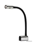 Osculati Black Articulated Reading LED Spotlight - White