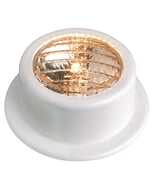 Osculati White ABS Straight Watertight Platform Light - 24V
