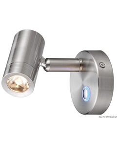 Osculati Dimmable Brushed Aluminium Articulated LED Spotlight