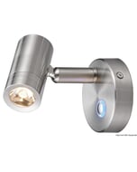 Osculati Dimmable Brushed Aluminium Articulated LED Spotlight