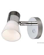 Osculati Dimmable Chrome & Glass Diffused Articulated LED Spotlight