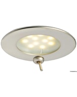 Osculati Atria Satin-finish LED Ceiling Light With Switch - White