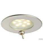 Osculati Atria Satin-finish LED Ceiling Light With Switch - White