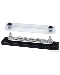 Osculati Techno Shared Bus Bar With Cover - 10 x 4mm & 2 x 6mm