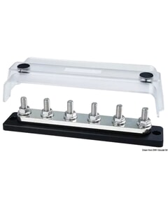 Osculati Techno Maxi Bus Bar With Cover - 6 x 8mm